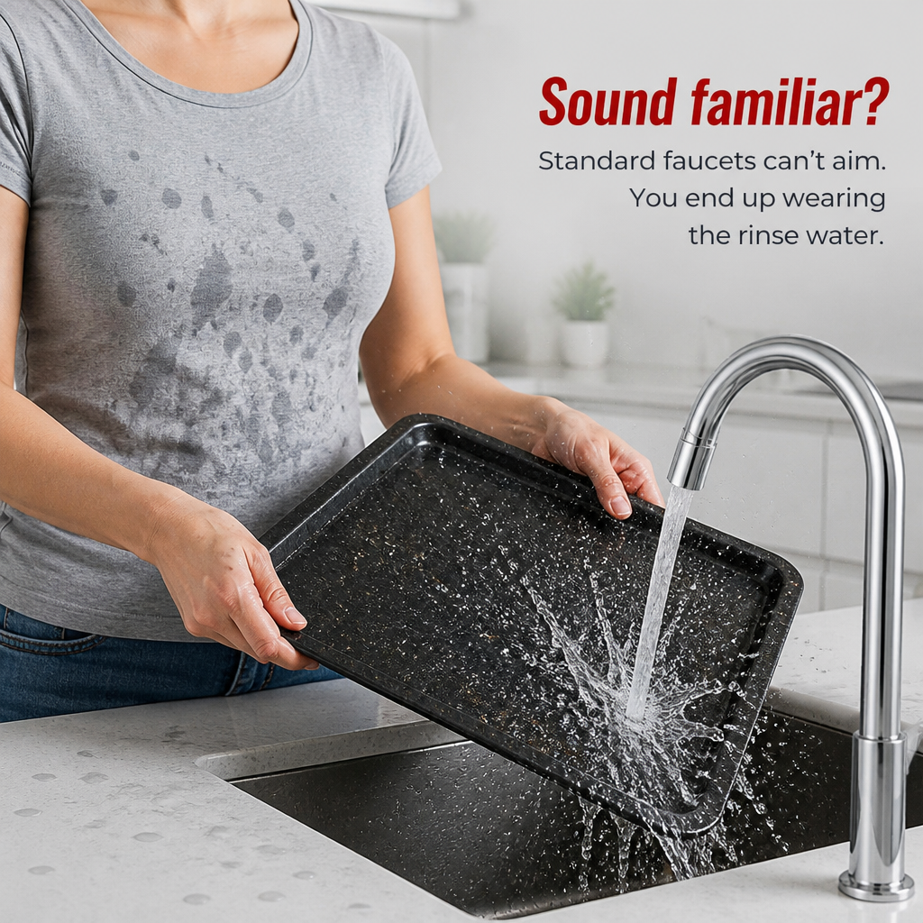 StreamMaster Pro™ — Prevent the Splash and Cover Every Corner of Your Sink