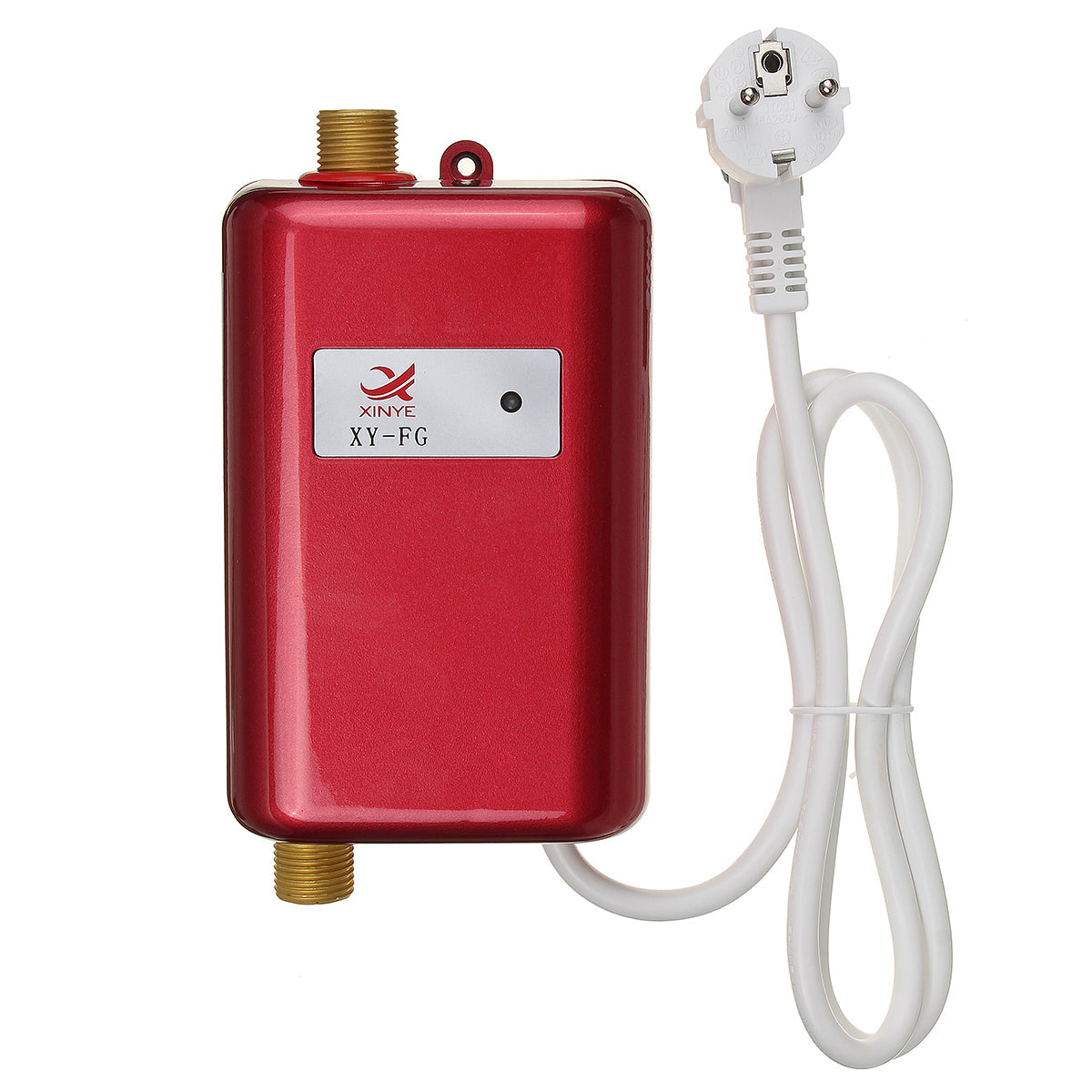 Compact 3.8kW Electric Tankless Water Heater with Temperature Control for Kitchen and Bathroom, Instant Hot Water Up to 60°C