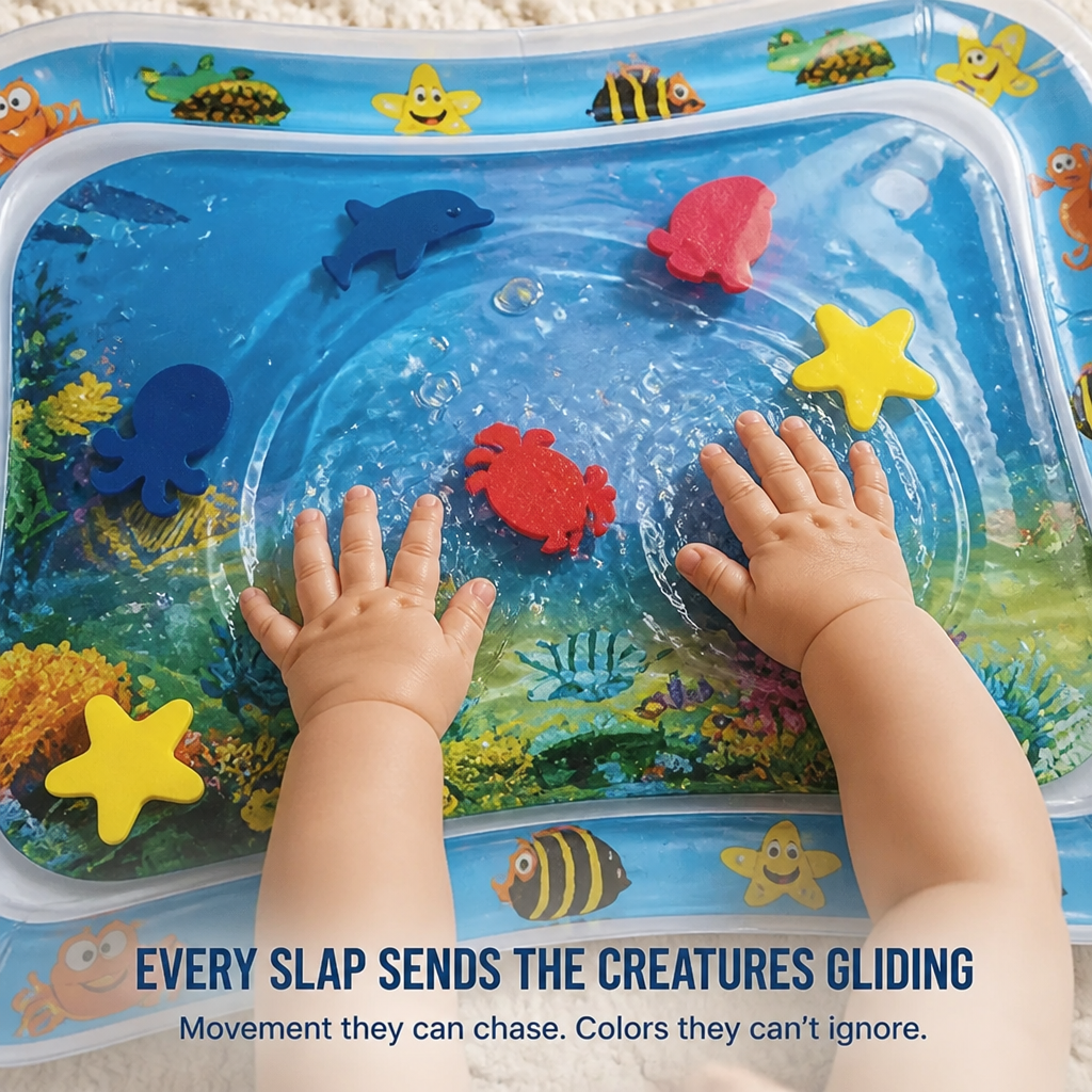 MarinaSplash™ — Transform Tummy Time Tears Into 10 Minutes of Giggles