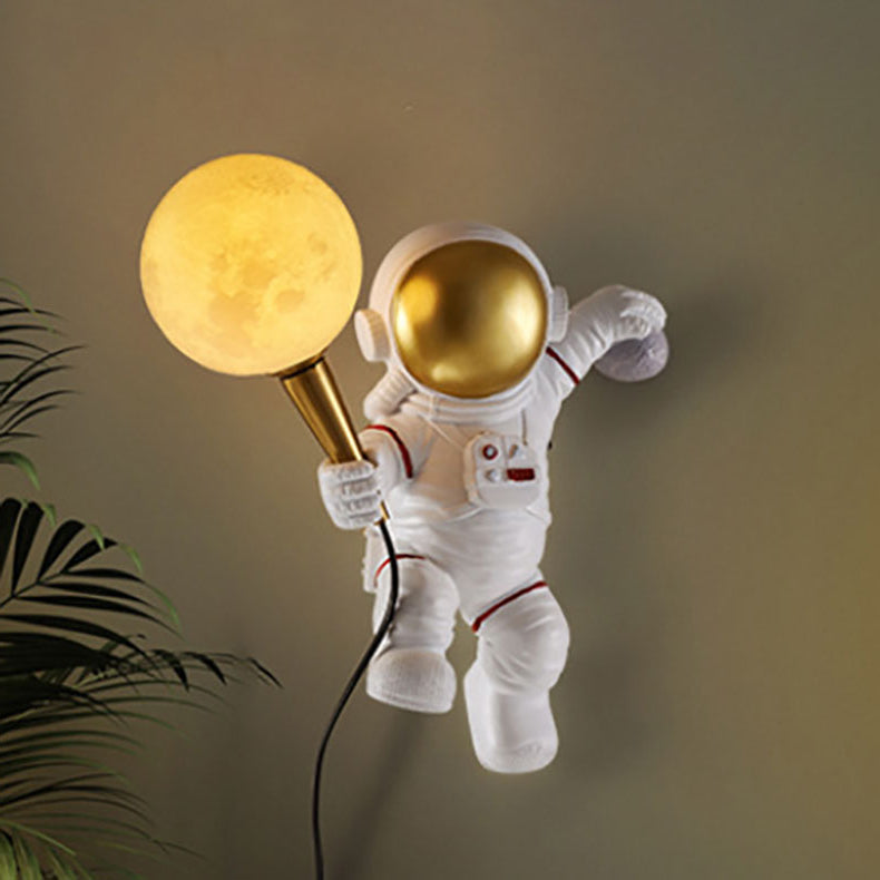 LED Astronaut Wall Light for Kids' Bedroom Decor