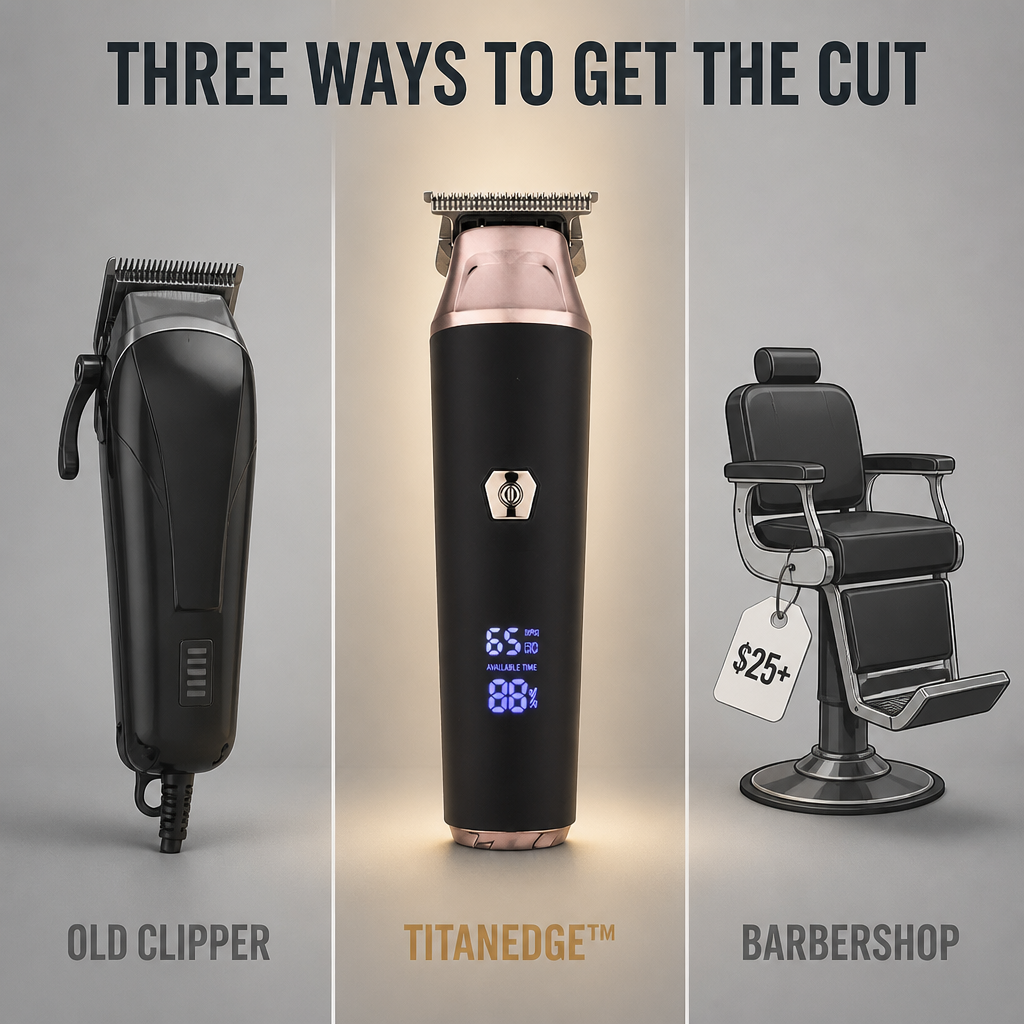 TitanEdge™ — Achieve Pro Fades at Home Without Mid-Cut Battery Failures