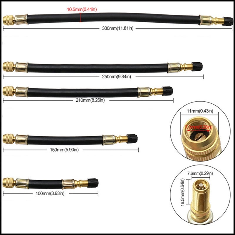 Copper Valve Extensions for Universal Tire Fitment