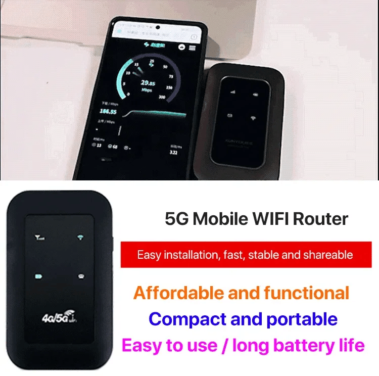 5G Pocket Hotspot Router – Portable WiFi for Travel, Home & Remote Use