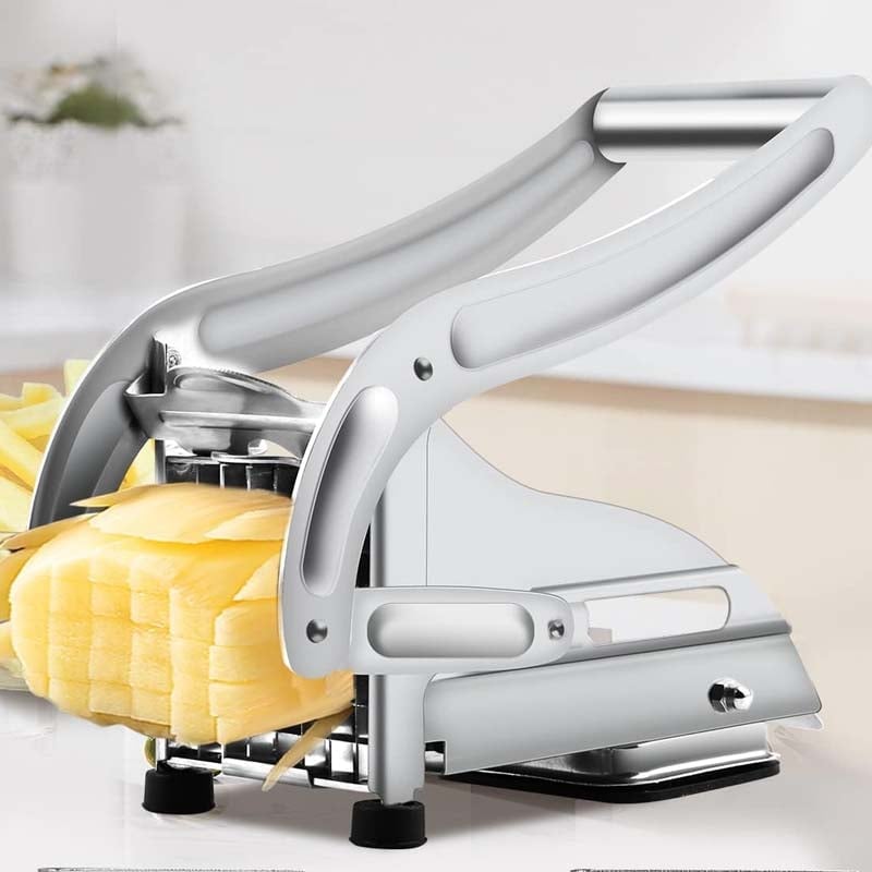 Stainless Steel French Fry Cutter with Changeable Cutting Grids