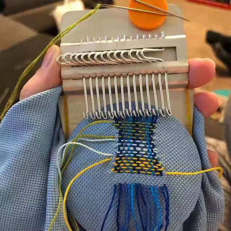 Vintage Mending Loom Set for Weaving and Repairing Socks, Sweaters, Jeans