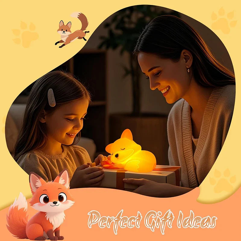 Silicone Night Lamp in Fox Shape