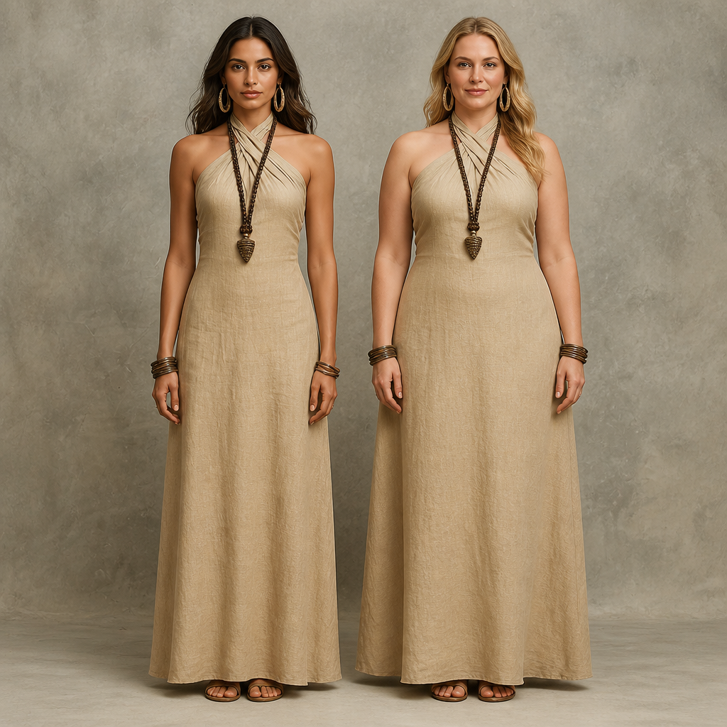 LumaSera™ Linen Dress — Stay Cool and Radiate Effortless Elegance All Day Long
