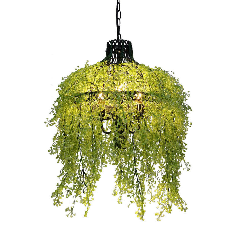 Pendant Light and Chandelier with Greenery for Modern Plant Display