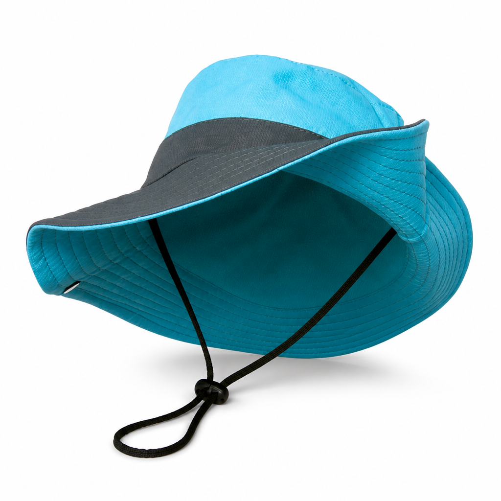 UPF 50 Breathable Foldable Sun Hat (Ponytail Hole & Chin Strap)