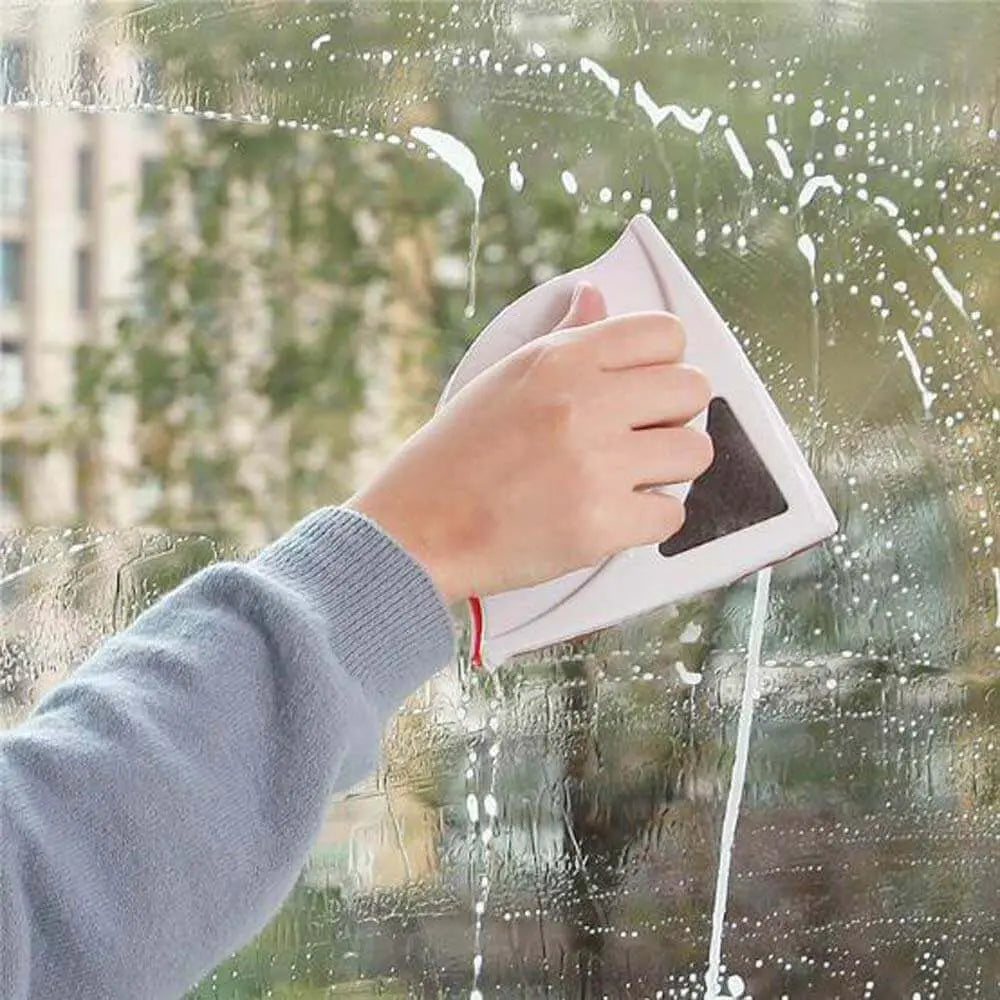 Double-Sided Glass Cleaner with Magnetic Design for Windows