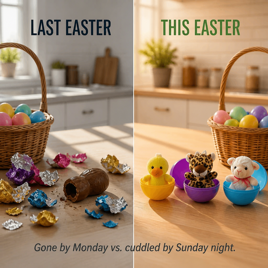 CuddleNest™ — Trade Candy for Plush Pals Kids Still Hug at Bedtime