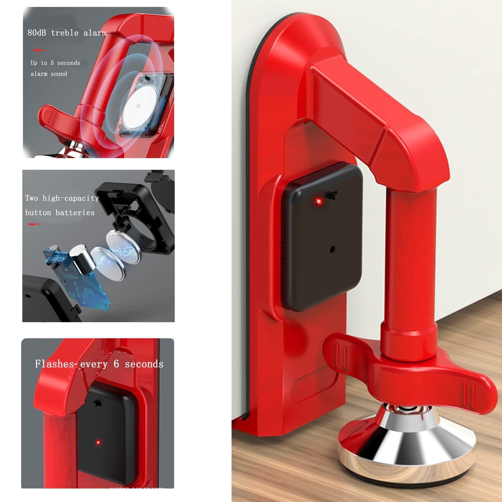 SecureGuard™ Portable Door Jammer — Feel Untouchable with Instant Alarm Protection Anywhere