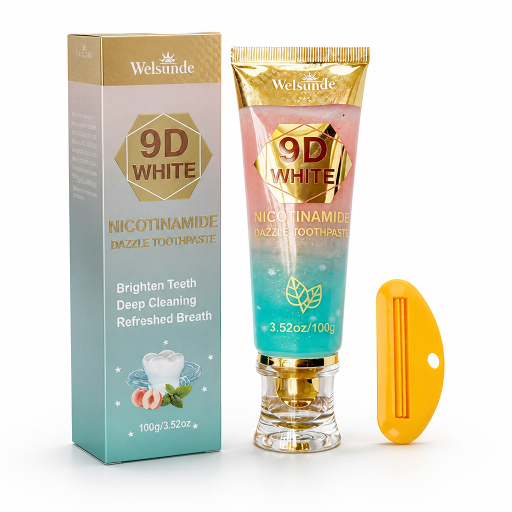 Hydroxyapatite & Nicotinamide Whitening Toothpaste (With Squeezer)