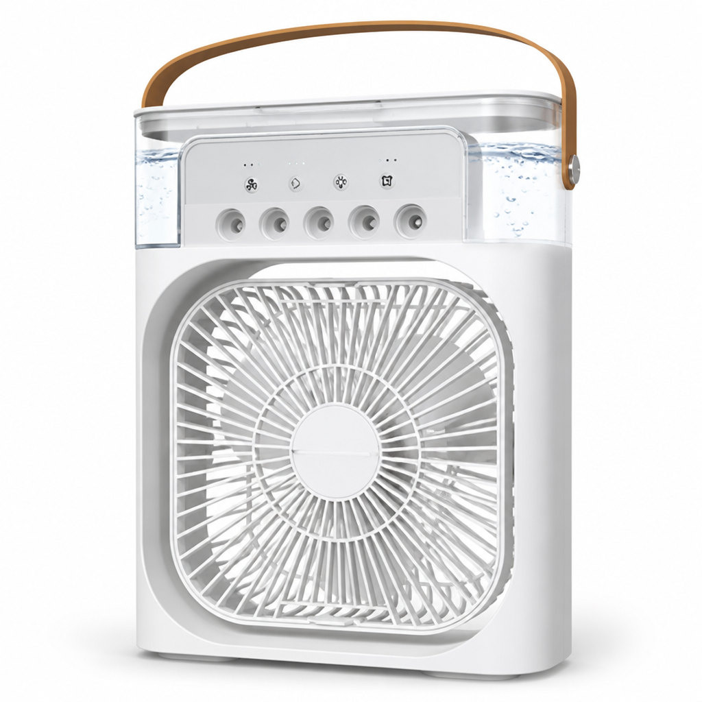 Quiet USB-Powered Portable Mist Fan & Humidifier (500 mL Tank)