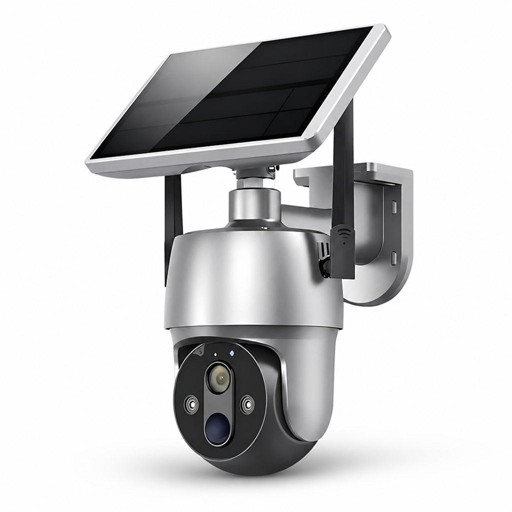 Solar-Powered 1080P HD Night Vision Outdoor Security Camera (IP66 Weather-Resistant)