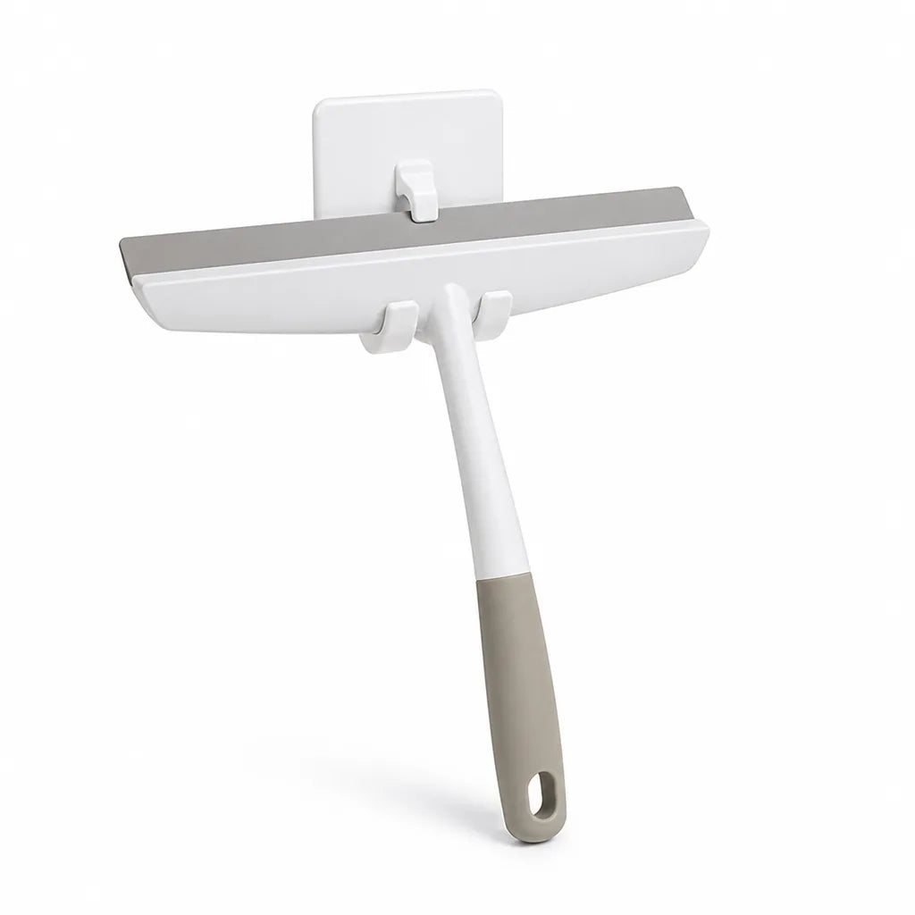 Silicone Blade T-Handle Adhesive Wall Mount Shower Squeegee