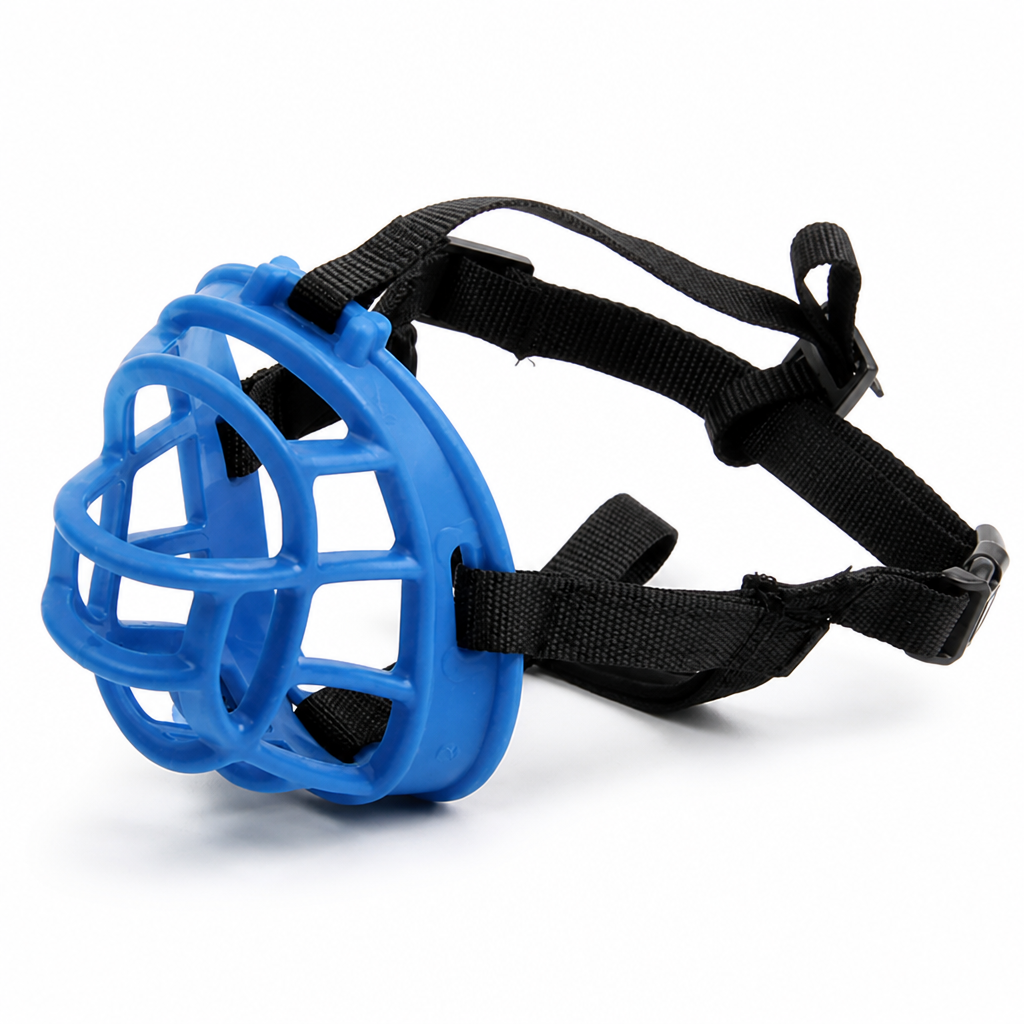 Adjustable Skin-Friendly Silicone Dog Muzzle (Sizes 1-5)