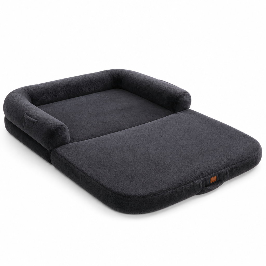 Orthopedic Memory Foam Convertible Dog Bed (Removable Washable Cover)
