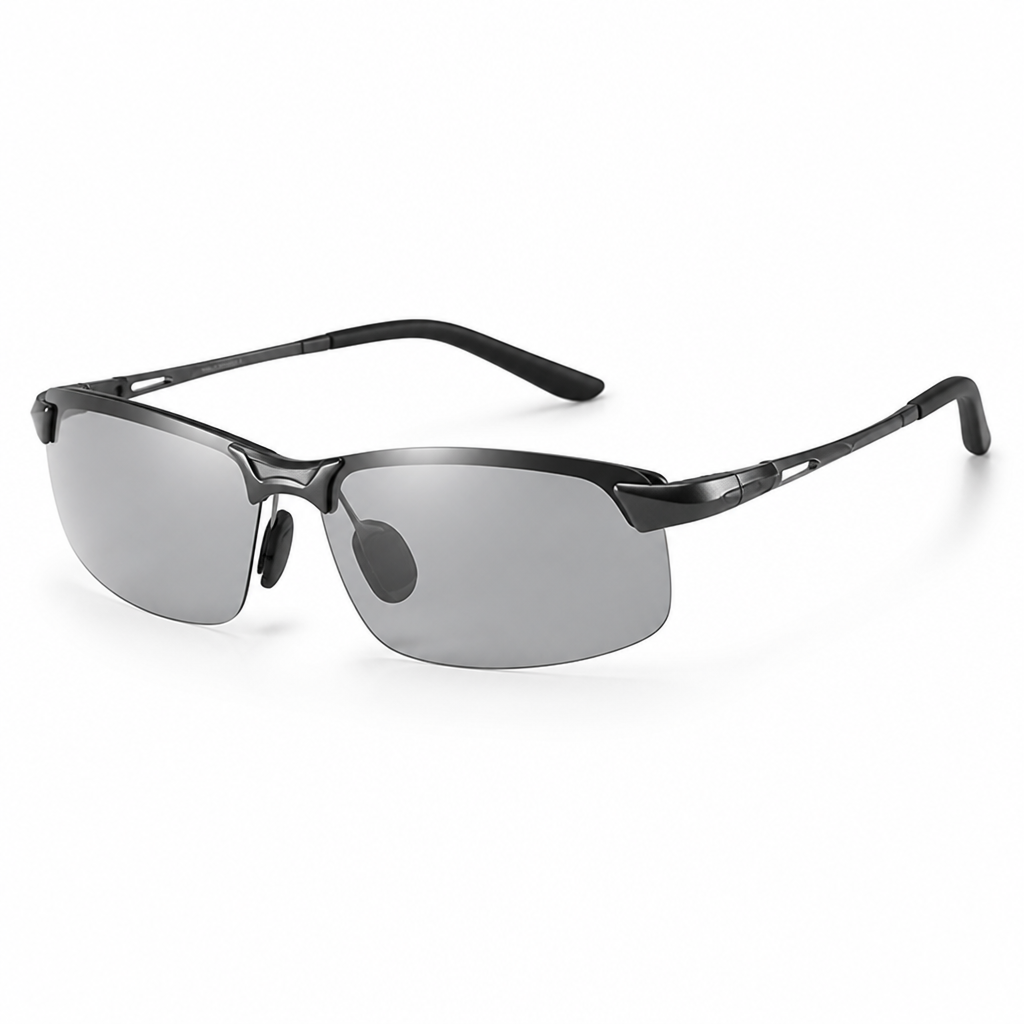 Polarized Photochromic Metal-Frame Sunglasses