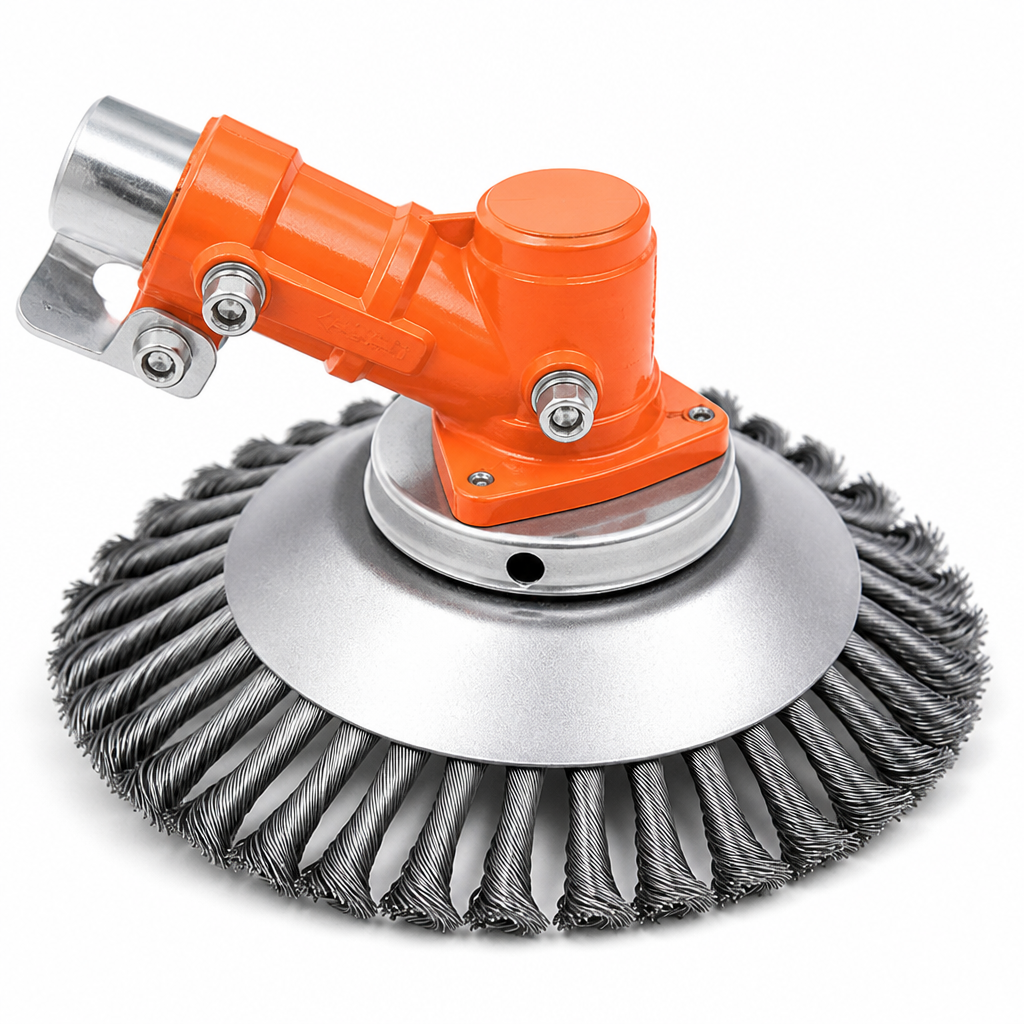 Knotted Carbon Steel Weed Trimmer Attachment (Universal Fit)