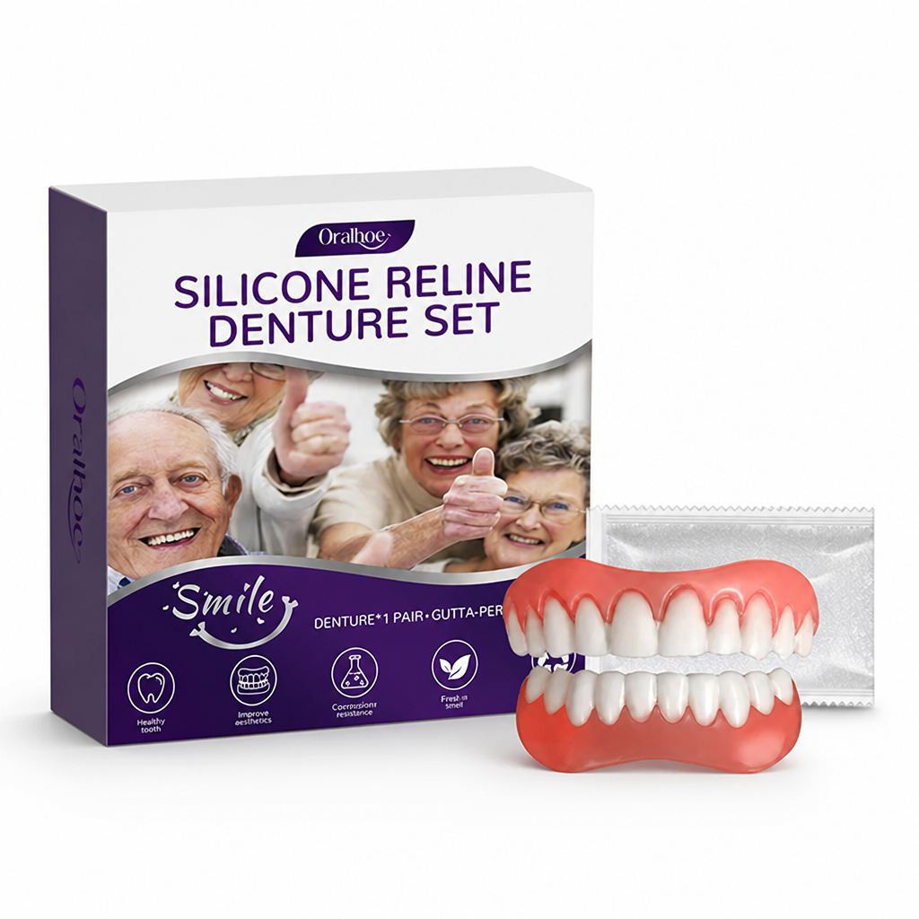 High-Elastic Silicone Denture Reline Kit