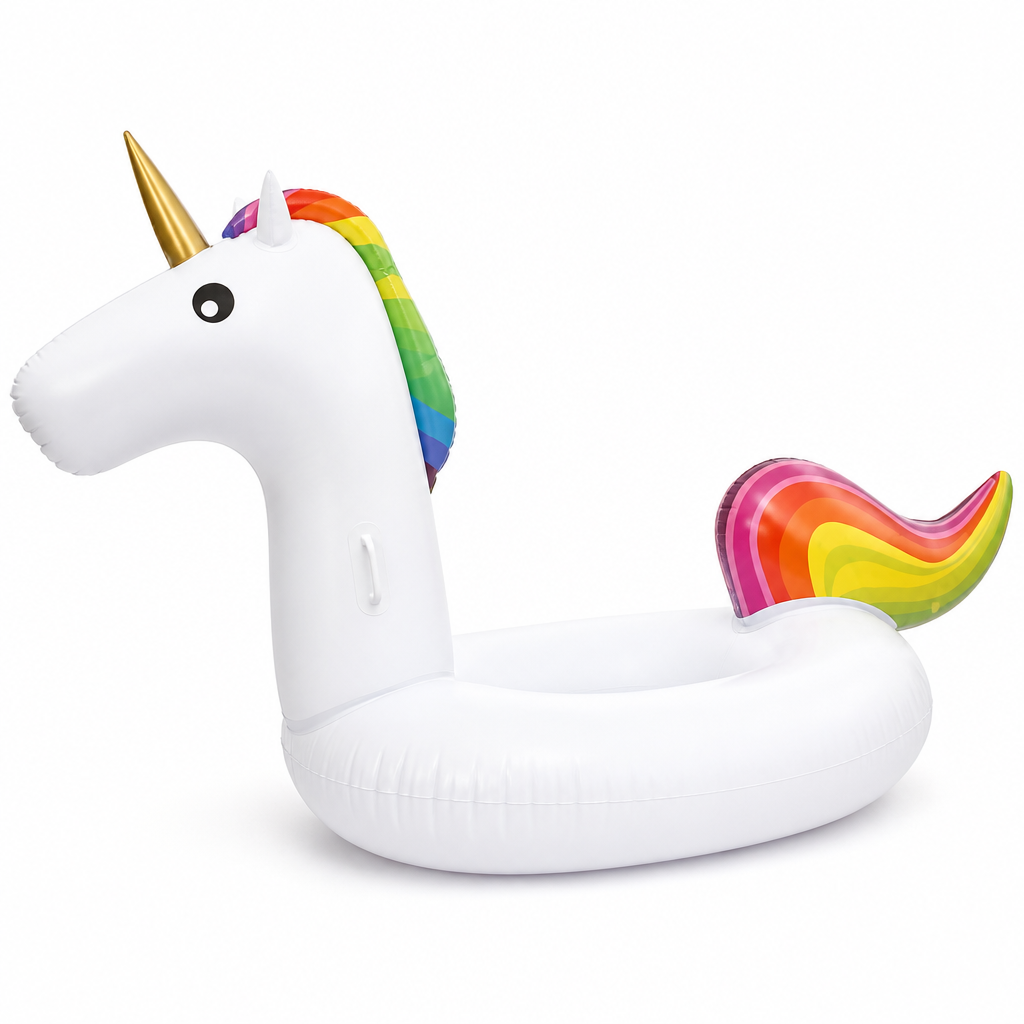 Giant Tear- & UV-Resistant PVC Unicorn Pool Float