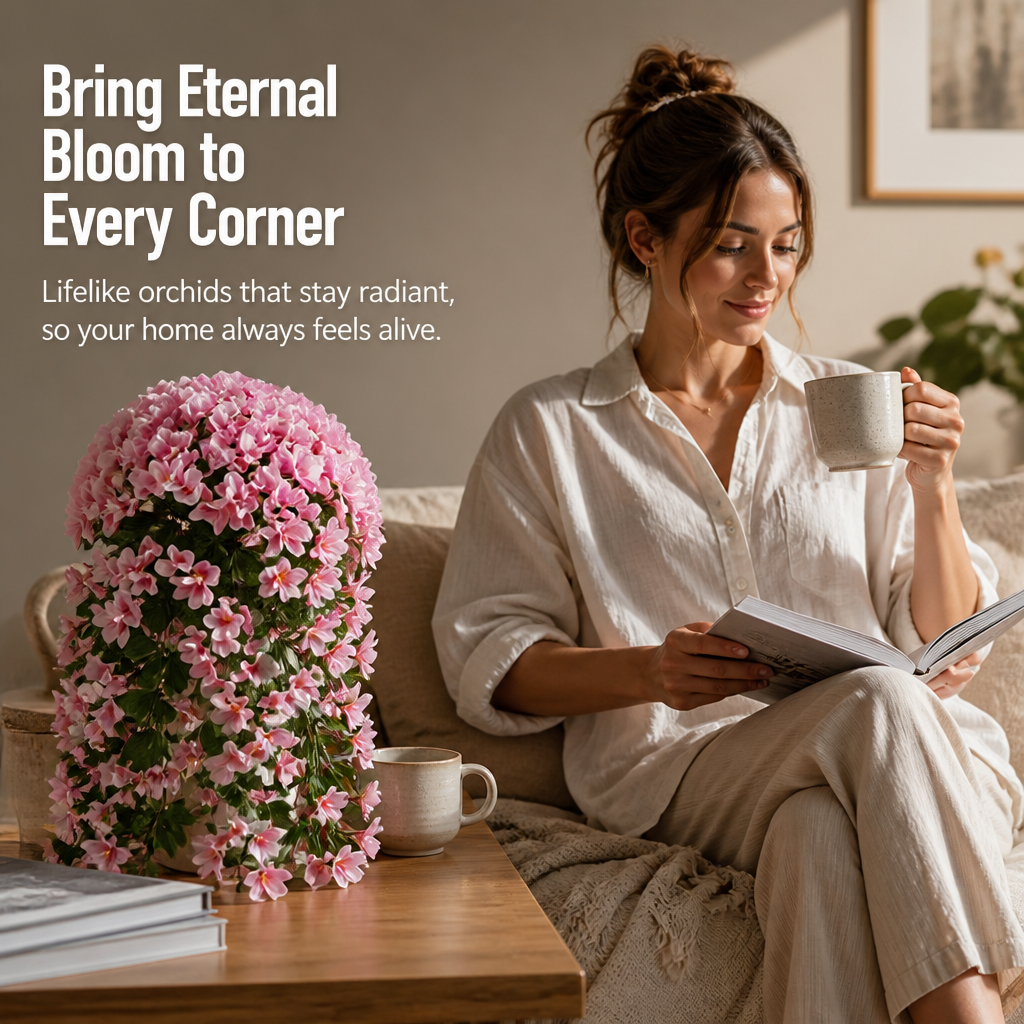 BlossomAura™ — Hang Real-Touch Blooms That Stay Bright Without a Drop of Water