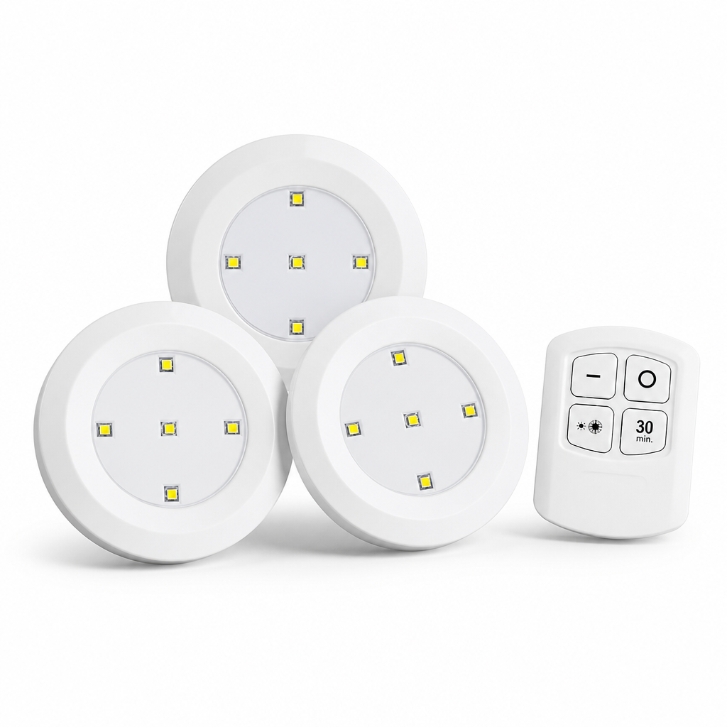 Battery-Operated Remote-Controlled & Self-Adhesive LED Lights