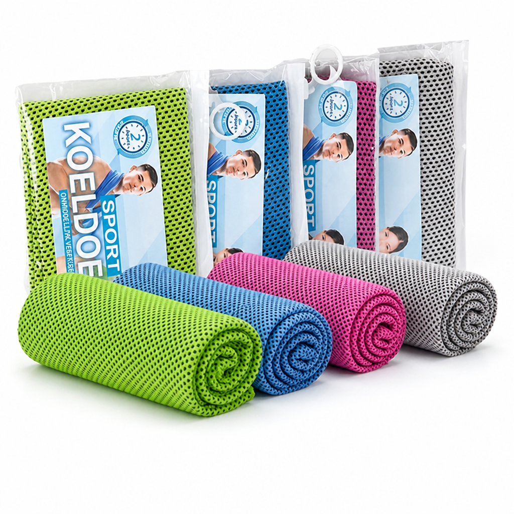 Instant-Cooling Microfiber Cooling Towels (Set of 4)
