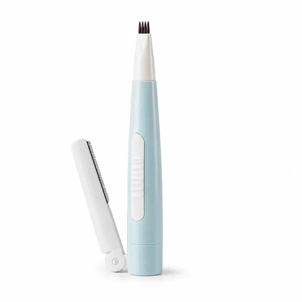 Brow Shaping Folding Grooming Razor Eyebrow Pen (Quadruple-Prong Tip)