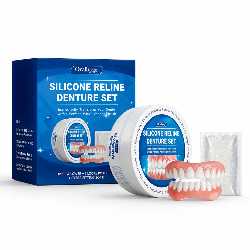 Instant Full-Coverage Temporary Teeth Covers (Red Gum Tissue)