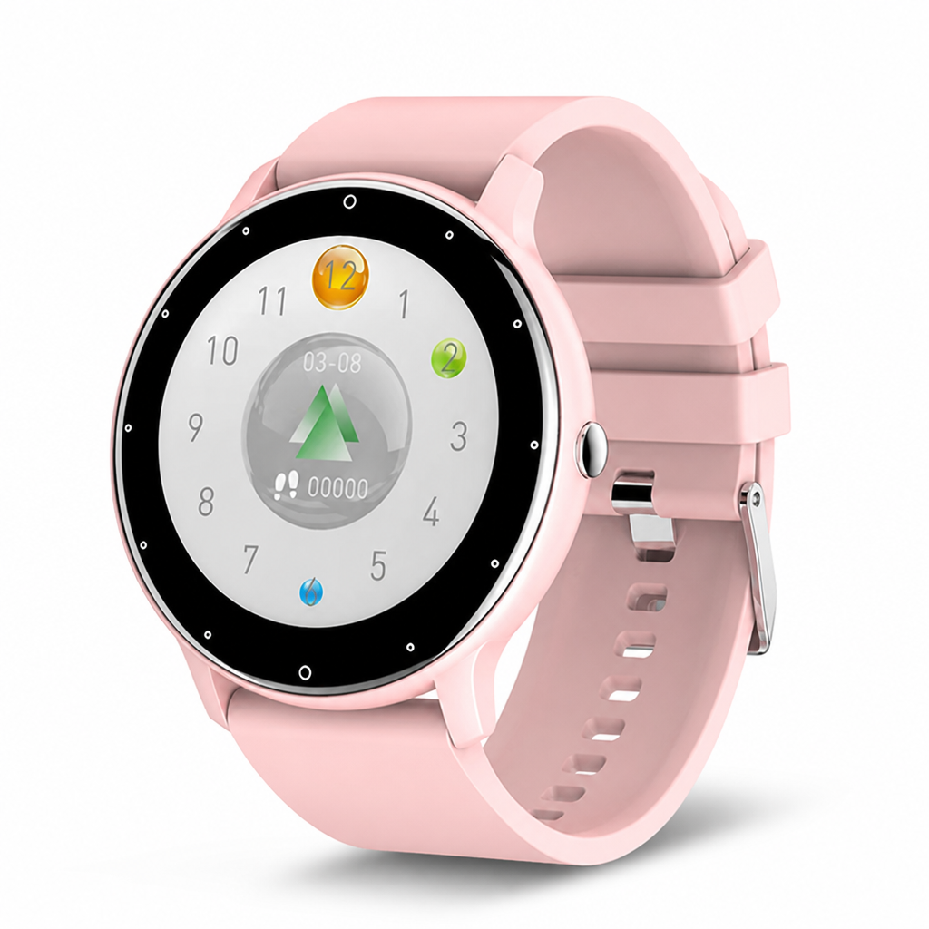 IP67 Waterproof Heart Rate, SpO2 & BP Smartwatch (1.28-Inch Touchscreen)