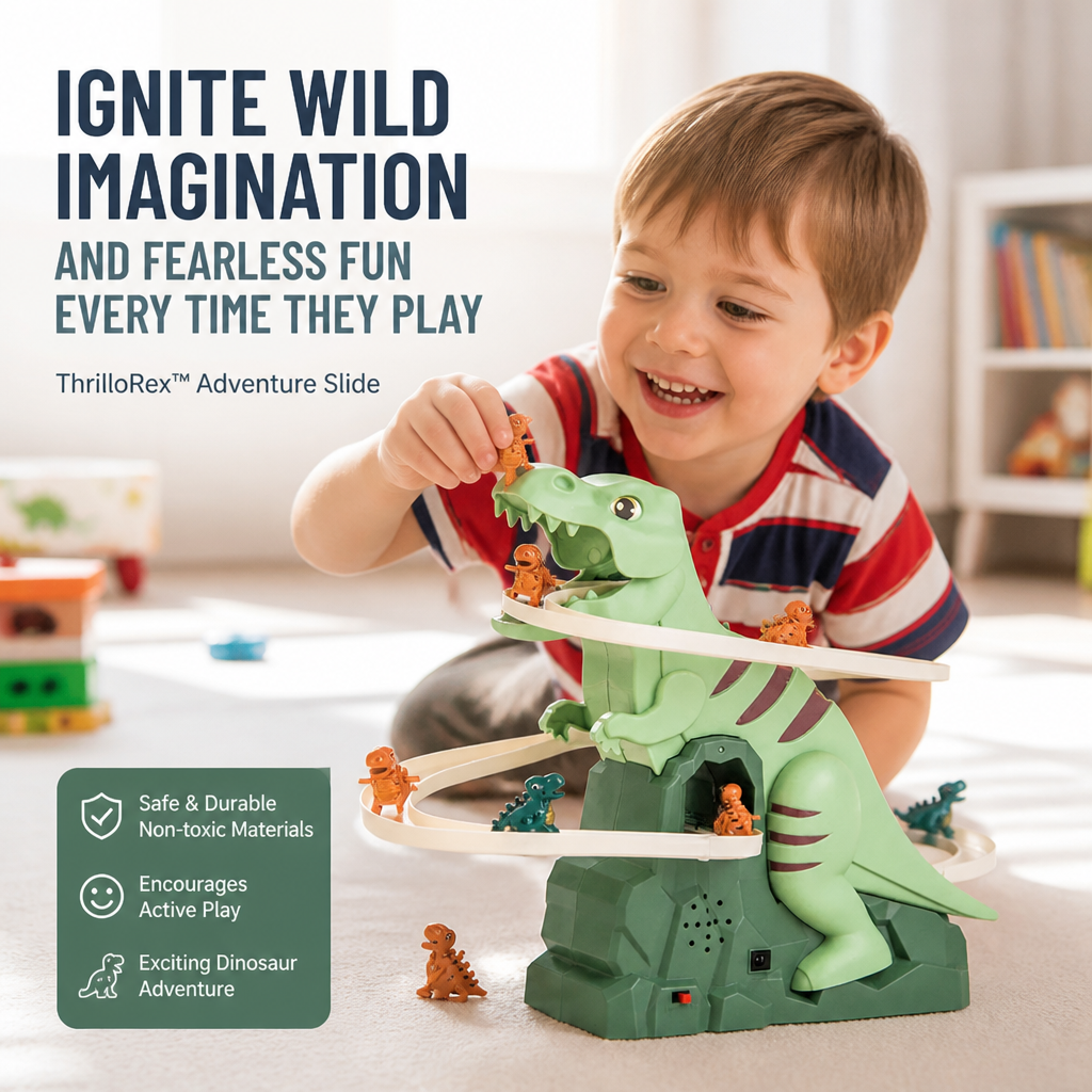 ThrilloRex™ Adventure Slide — Ignite Wild Imagination and Fearless Fun Every Time They Play