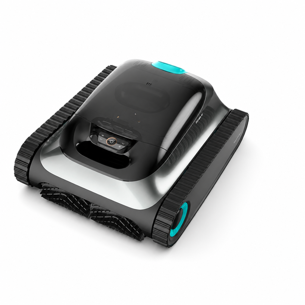 Cordless Powerful Suction & Wall-Climbing Robotic Pool Cleaner (150-Min Runtime)