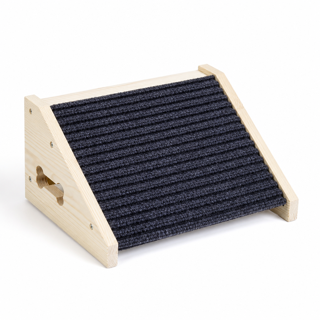 Non-Slip & Scratch-Resistant Wood Dog Ramp (Indoor/Outdoor)