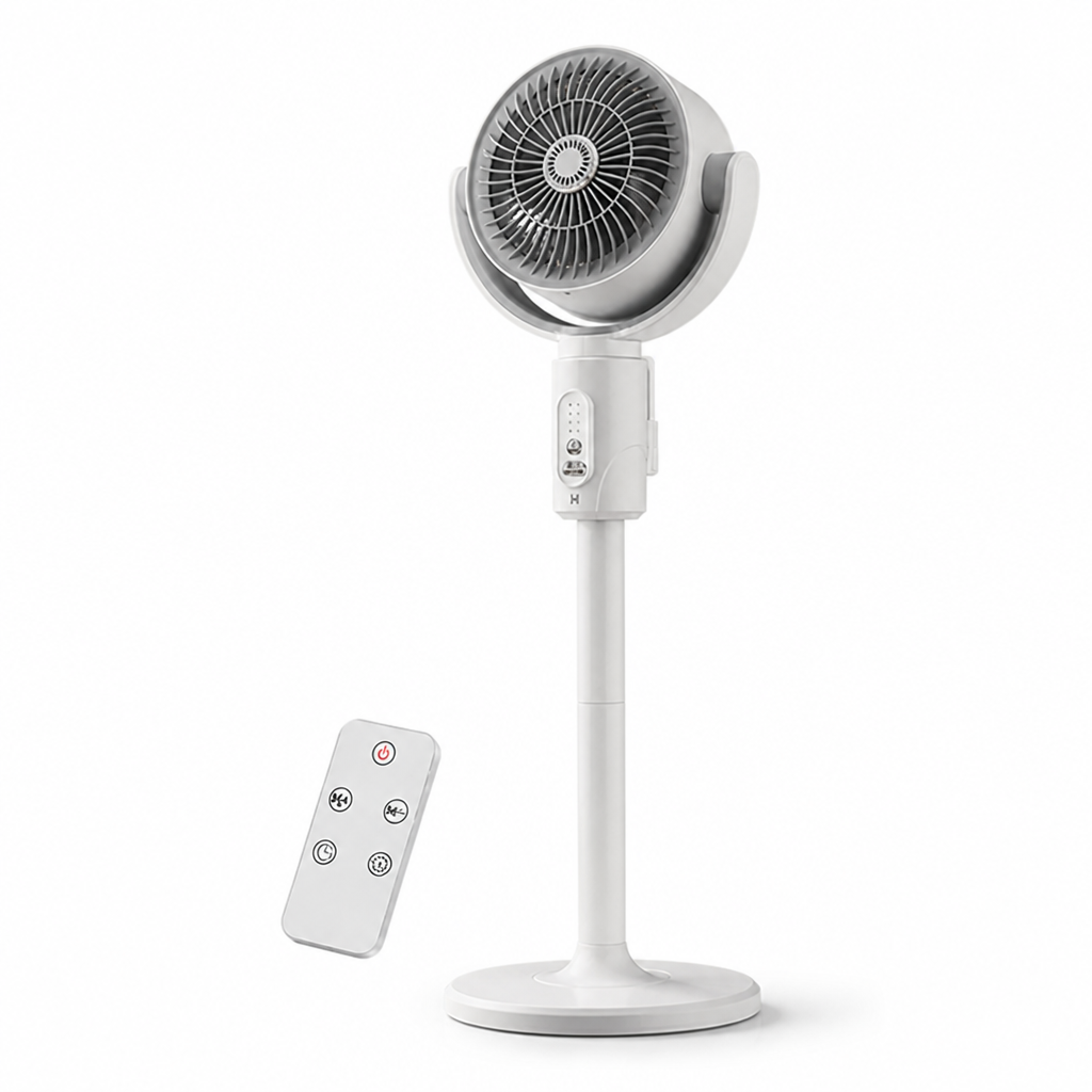 Height-Adjustable Quiet USB-Powered Stand Fan (Remote & Timer)