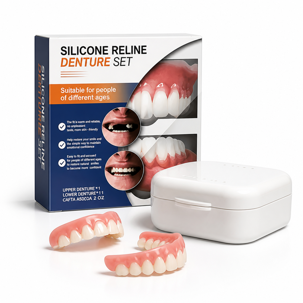 Adjustable Fit Upper & Lower Removable Veneer Set (With Case)