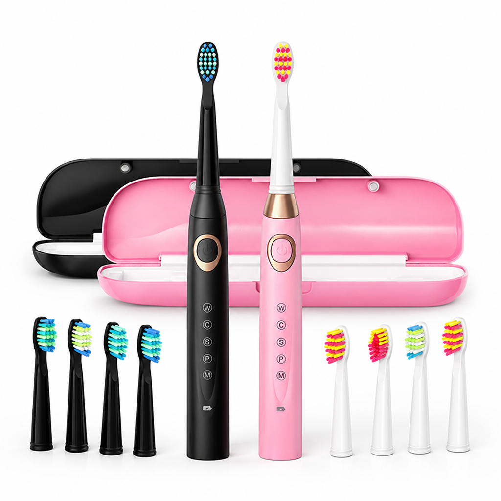 Rechargeable Multi-Mode Electric Toothbrushes (2-Pack)