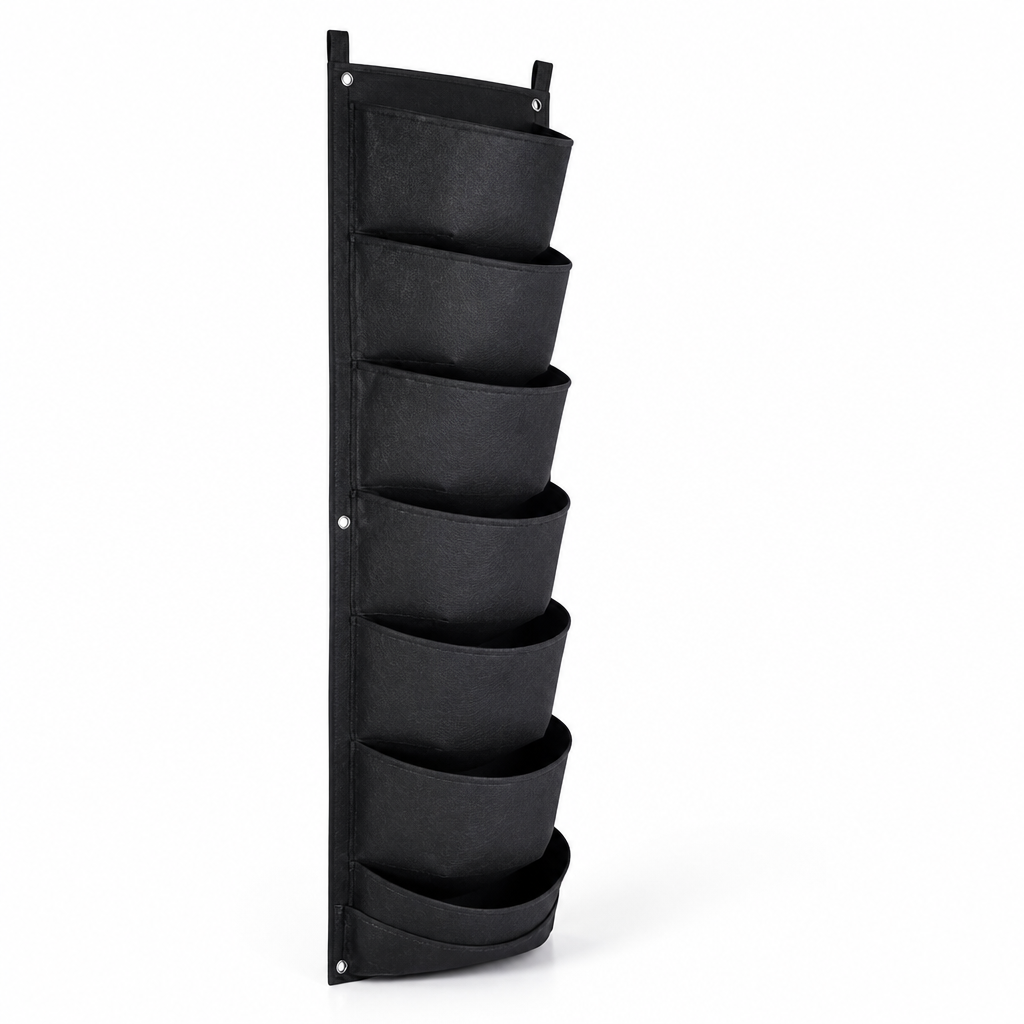 Breathable Fleece & Weatherproof Vertical Wall Planter (7 Pockets)