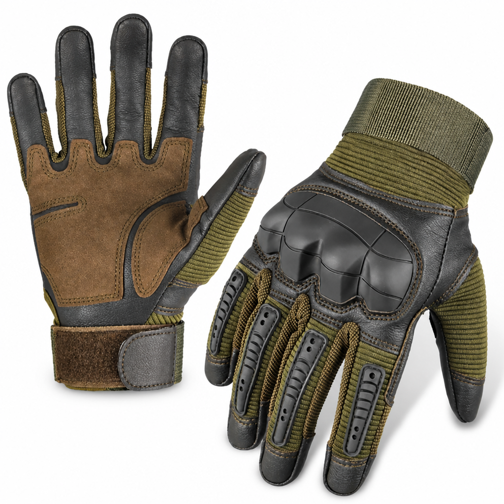 Kevlar Cut-Resistant TPR-Knuckle Motorcycle Gloves (Touchscreen-Compatible)