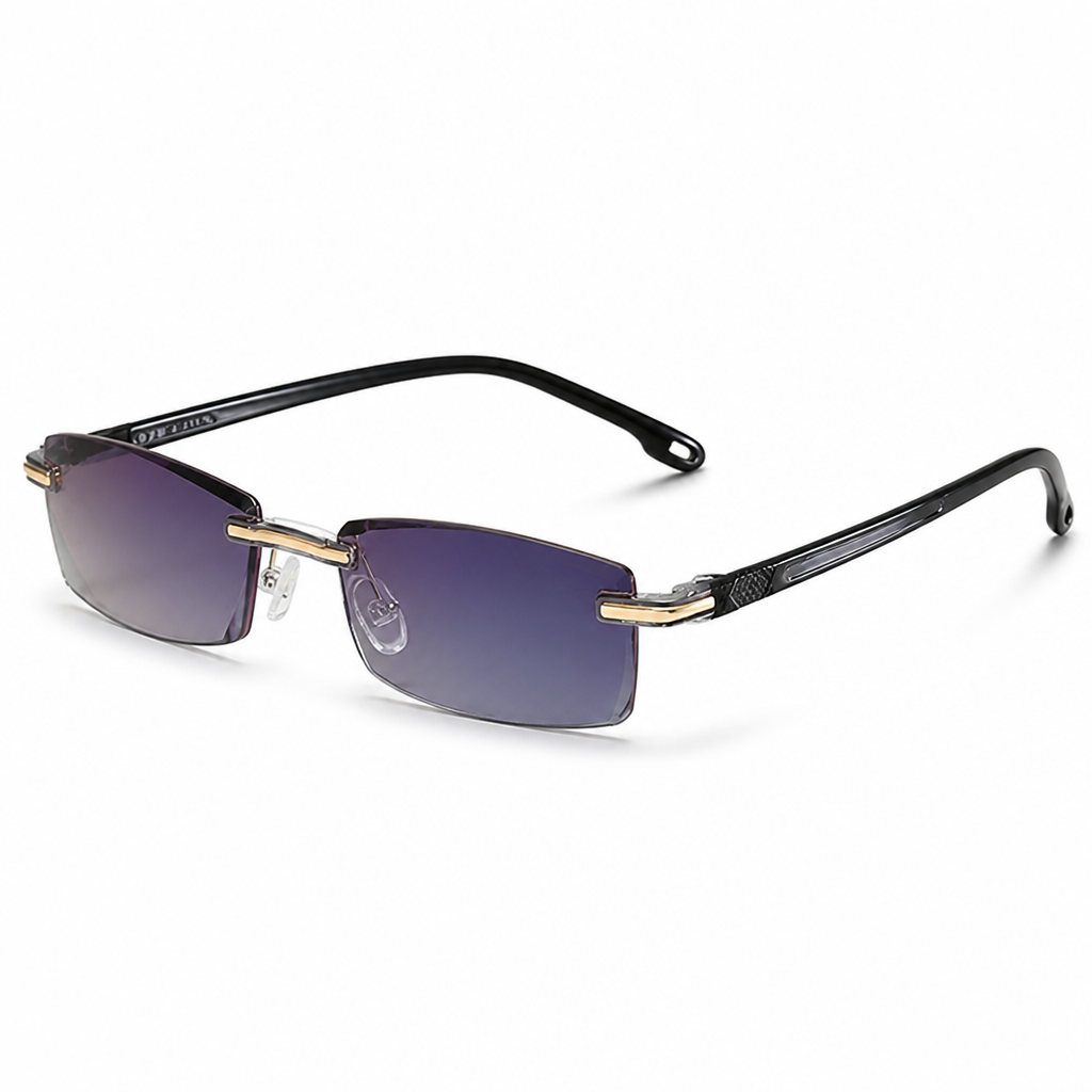 Multifocal Anti-Blue Light Rimless Glasses