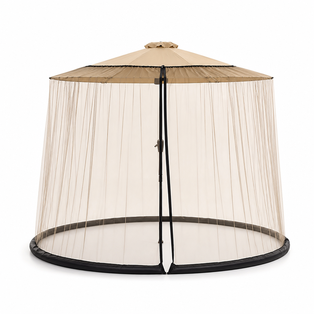 Fine Mesh & Water-Fillable Ring Umbrella Mosquito Net (Fits Up To 240 cm)