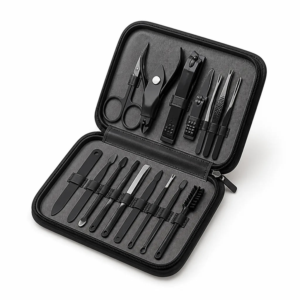 Stainless Steel Manicure and Pedicure Kit (16-Piece)