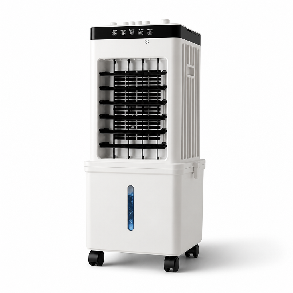 Portable 3-in-1 Cooling & Humidifying Air Cooler (Ice-Compatible Tank)