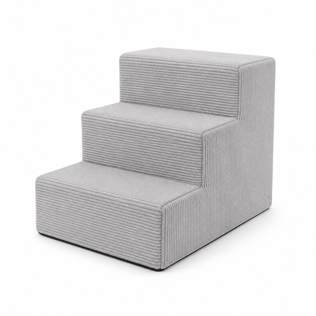 Soft Corduroy Non-Slip Pet Stairs (3-Step)