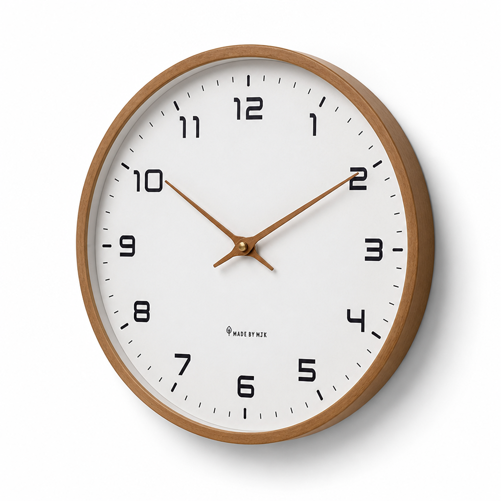 Silent Quartz Wooden Wall Clock