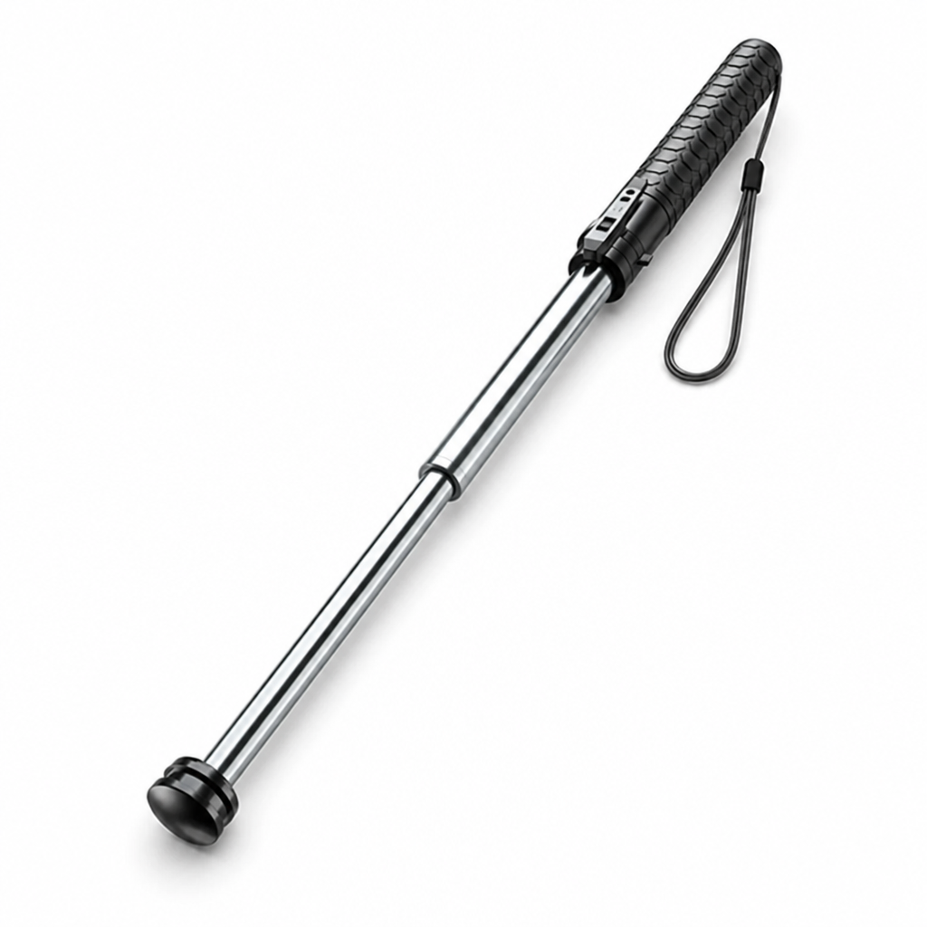 One-Hand Folding & Adjustable Steel Cane (Travel-Ready)