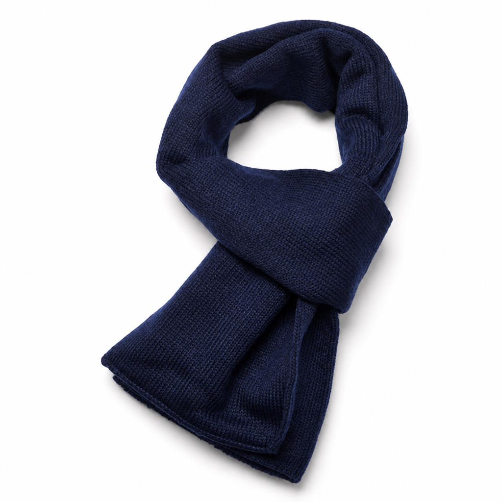 Double-Layer Soft Acrylic Scarf (Men's)