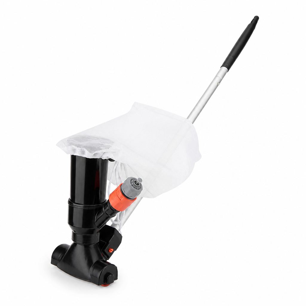 Hose-Powered Portable ABS Pool Vacuum (Mesh Bag & Quick Connector)