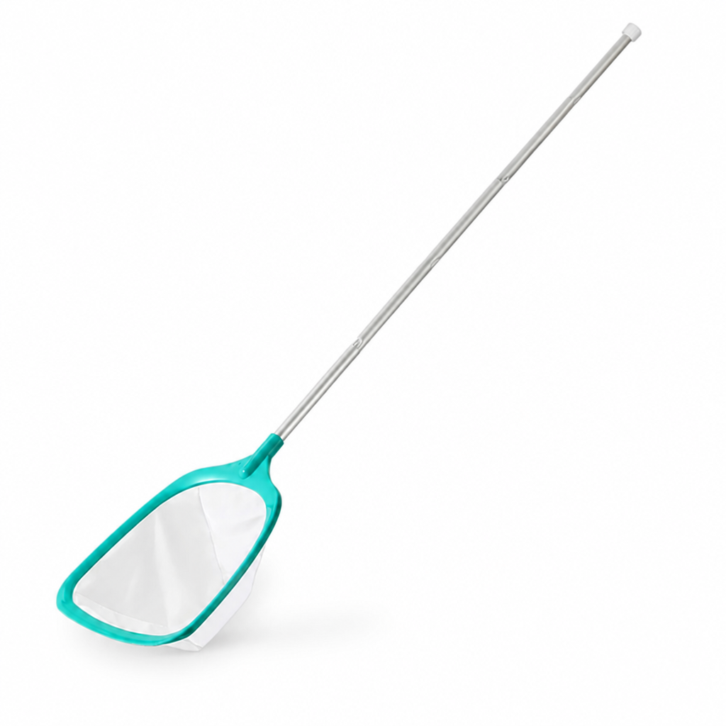 Telescoping Aluminum Fine-Mesh Pool Skimmer Net